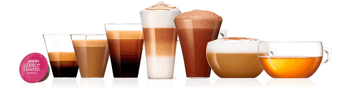 Obľúbené kávové kapsule | NESCAFÉ® Dolce Gusto® header image