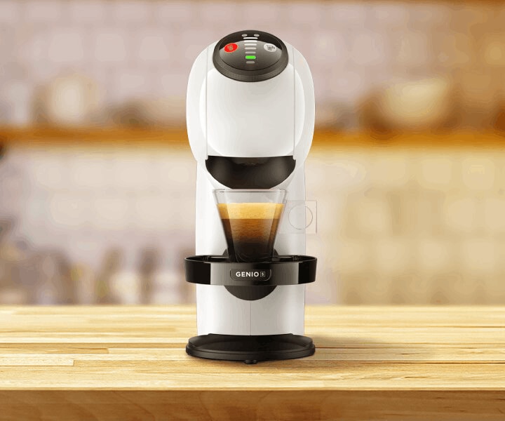 Kávovar GENIO S AUTOMATICKÝ KAPSULOVÝ KÁVOVAR BIELY KRUPS® NESCAFÉ® Dolce Gusto® zblízka