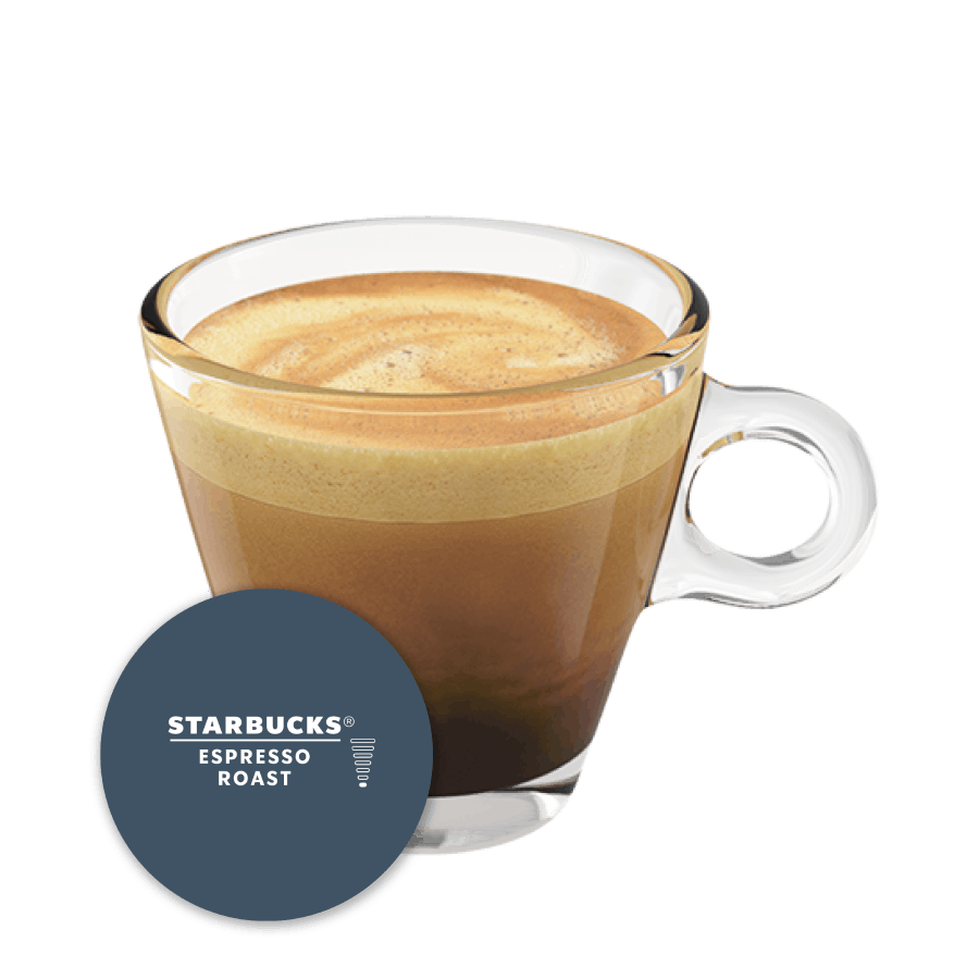 STARBUCKS® ESPRESSO ROAST NESCAFÉ® Dolce Gusto® kapsule a šálka