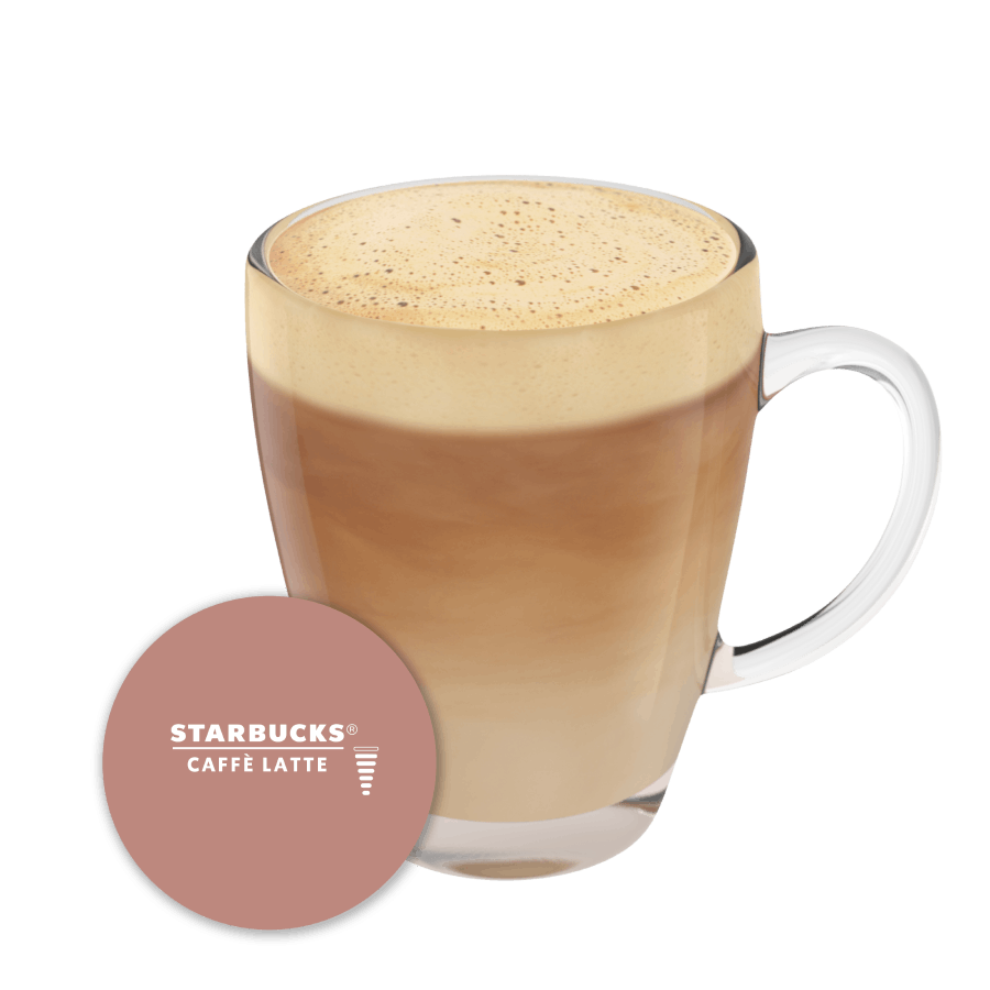 STARBUCKS® CAFFE LATTE NESCAFÉ® Dolce Gusto® kapsule a šálka